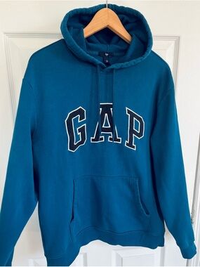 GAP Men's sz L Petrol Hoodie Sweater